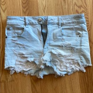 American Eagle destructive shorts